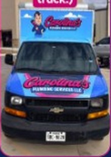 Carolina's Plumbing truck front