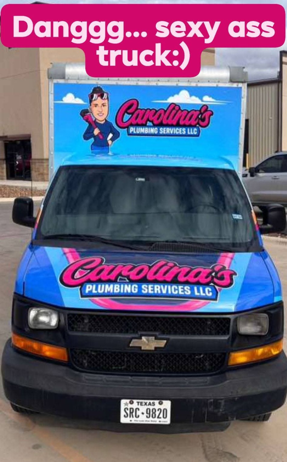 Carolina's Plumbing truck front